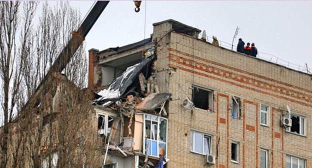 Aftermath of the explosion in a multi-storey building in Shakhty, January 14, 2019. Photo by Vyacheslav Prudnikov for the Caucasian Knot