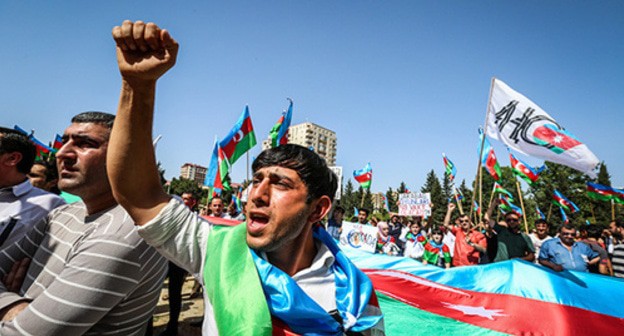 Protest rally in Baku, May 30, 2016. Photo by Aziz Karimov for the Caucasian Knot