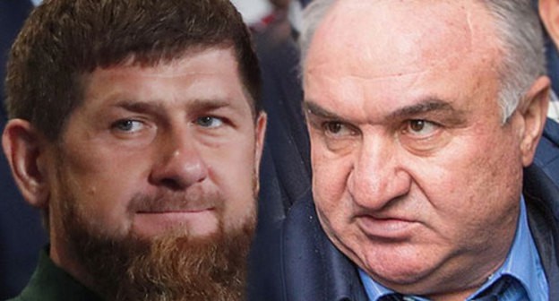 Ramzan Kadyrov, Raul Arashukov. Photo: REUTERS/Maxim Shemetov, press service of 'Stavropolkraigaz'. Collage made by the Caucasian Knot