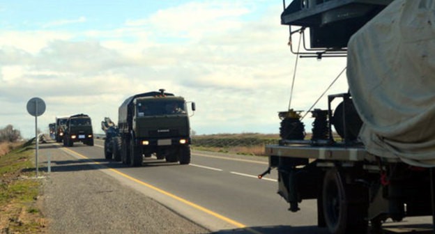 Military vehicles of the Azerbaijani Army. Photo: press service of the Ministry of Defence of Azerbaijan, https://mod.gov.az/ru/foto-arhiv-045/