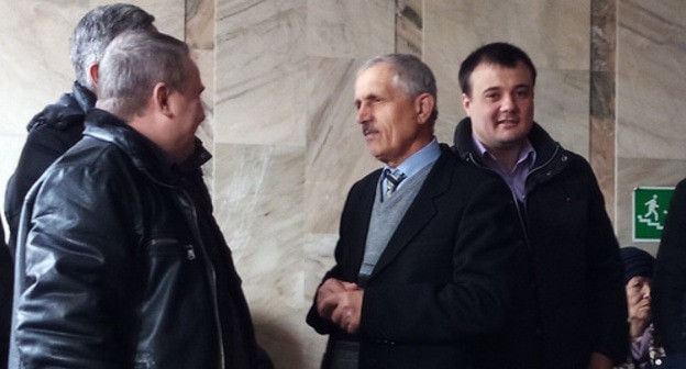 Arkadi Akopyan (second from right) in the hall of the Supreme Court of the Kabardino-Balkarian Republic, March 1, 2019. Photo by Lyudmila Maratova for the Caucasian Knot