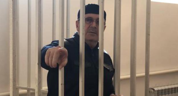 Oyub Titiev in the court room. Photo: screenshot of the video by the "Caucasian Knot"