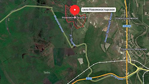 Map of the village of Monastyrskoye (Dagestan) and its surroundings. Photo: Yandex.Maps 