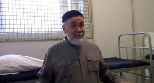 Akhmed Barakhoev. Screenshot from the Caucasian Knot video