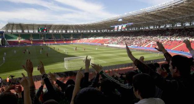 Football match at 'Akhmat Arena' stadium. Photo: REUTERS / Maxim Shemetov