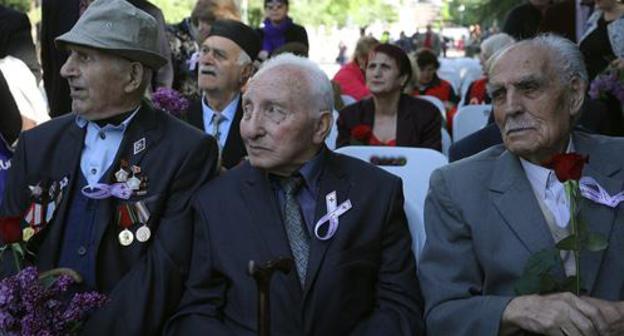 Veterans in Tbilisi, May 9, 2019. Official Facebook page of Prime Minister of Georgia Mamuka Bakhtaze: https://www.facebook.com/bakhtadzemamuka/