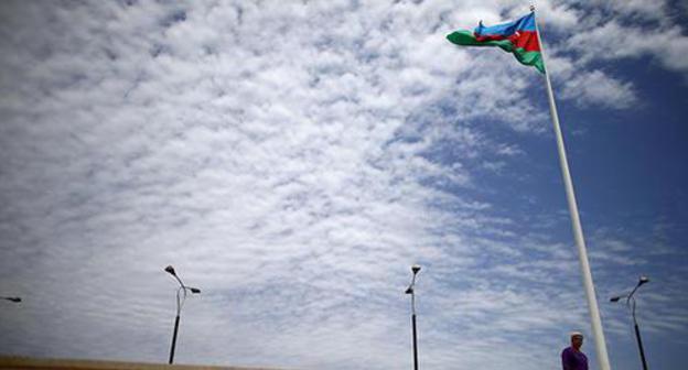 The flag of Azerbaijan. Photo: REUTERS/Stoyan Nenov