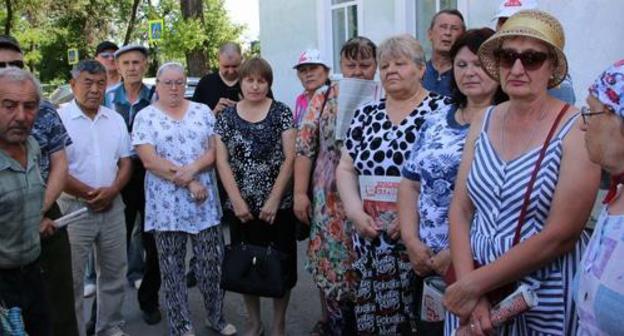 Miners hold picket in Gukovo, June 2, 2019. Photo by Vyacheslav Prudnikov for the Caucasian Knot