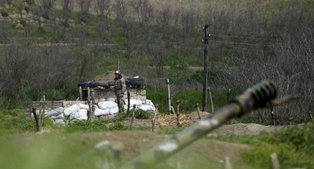 At the contact line in Nagorno-Karabakh. Photo: REUTERS/Staff