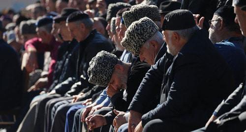 Participants of rally in Magas, October 2018. Photo: REUTERS/Maxim Shemetov