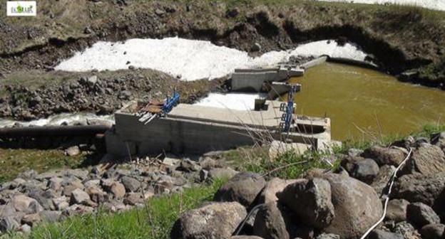 A small hydropower plants (HPP) built on the Gegarot River. Photo by Samvel Pipoyan https://www.ecolur.org/ru/news/energy/vgegharotv-small-hpp-monitoring-results-photos/7521/