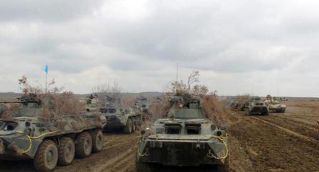 Military vehicles of the Azerbaijani army. Photo by the press service of the  Ministry of Defence for Azerbaijan https://mod.gov.az/ru/foto-arhiv-045/?gid=21985