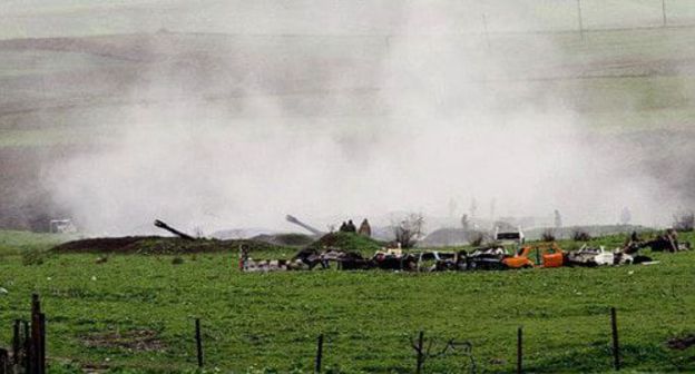 The border between Azerbaijan and Armenia. Photo http://minval.az/news/123651511