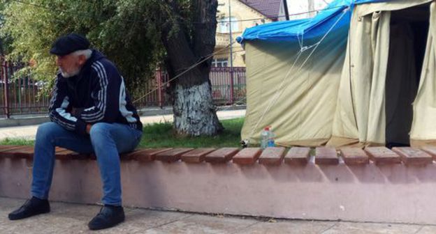 The picket of Afghan War veterans held in Makhachkala. Photo by Rasul Magomedov for the "Caucasian Knot"