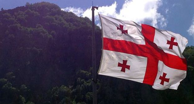 Flag of Georgia. Photo by Akhmed Aldebirov for the Caucasian Knot