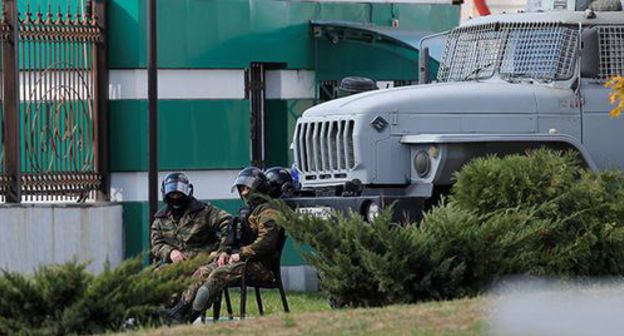 Law enforcers, Magas, Ingushetia. Photo: REUTERS/Maxim Shemetov