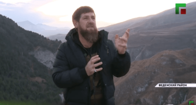 Ramzan Kadyrov. Photo: screenshot of the video "Historical appeal of the leader of the Chechen Republic" https://youtu.be/yOxC8h4FBZ0