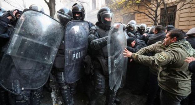 Protest rally in Tbilisi. Photo: REUTERS/Irakli Gedenidze