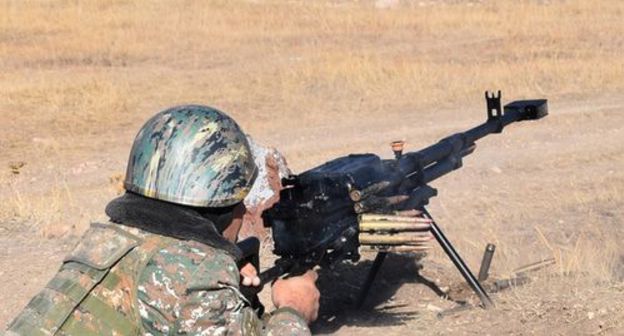 An Armenian soldier. Photo by the press service of the Ministry of Defence of Armenia http://www.mil.am/hy/news/7148