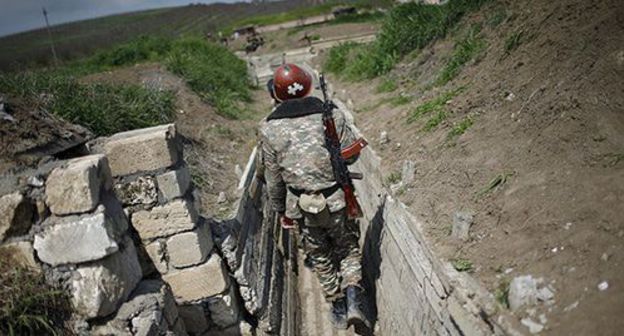 At the contact line in Nagorno-Karabakh. Photo: REUTERS/Staff