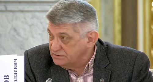 Alexander Sokurov at the meeting of the Human Rights Council, December 11, 2019. Screenshot from video broadcasting by RIA Novosti