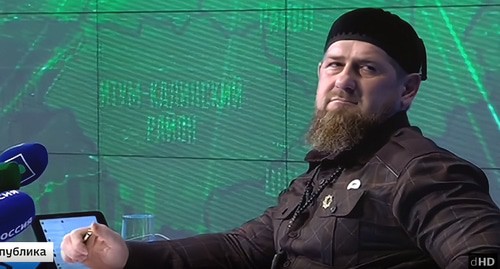 Ramzan Kadyrov at a press conference held on December 23. Screenshot of the TV report by the Vesti https://yandex.ru/turbo?text=https%3A%2F%2Fgrozny.tv%2Fnews.php%3Fid%3D35589