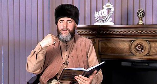 Salakh Mezhiev. Screenshot of the video by the Spiritual Administration of Muslims (SAM) of Chechnya 