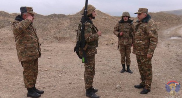 Servicemen of the Nagorno-Karabakh Army. Photo: press service of the Ministry of Defence of Nagorno-Karabakh, http://www.nkrmil.am