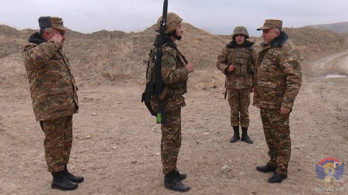 Servicemen of the Nagorno-Karabakh Army. Photo: press service of the Ministry of Defence of Nagorno-Karabakh, http://www.nkrmil.am