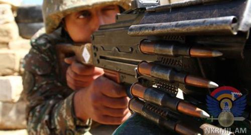 Serviceman of the Nagorno-Karabakh Army. Photo: Ministry of Defence of Nagorno-Karabakh. http://www.nkrmil.am/