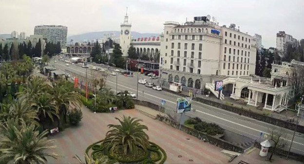 Desolate streets of Sochi during quarantine. Photo by Svetlana Kravchenko for the Caucasian Knot