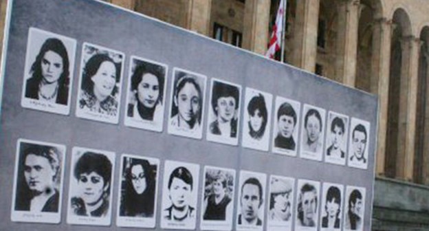 Photos of the people (mostly women) who perished during the tragic events on April 9, 1989 in Tbilisi. Photo George barateli by George Barateli in 2008  https://ru.wikipedia.org/wiki/Тбилисские_события_(1989)