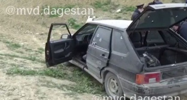 At the place of a shootout in Dagestan. Screenshot: https://05.xn--b1aew.xn--p1ai/news/item/19995126