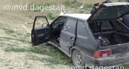 At the place of a shootout in Dagestan. Screenshot: https://05.xn--b1aew.xn--p1ai/news/item/19995126