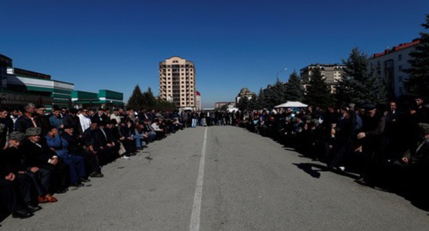 A rally in Magas. Photo: REUTERS/Maxim Shemetov