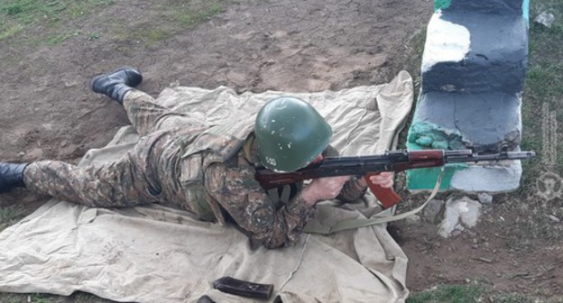 Soldier of the Armenian Army. Photo: press service of the Ministry of Armenia, http://www.mil.am/hy/news/7754