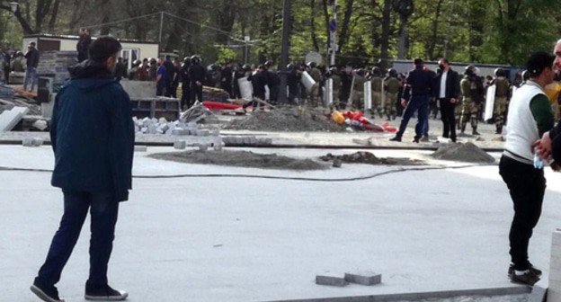 Protest in Vladikavkaz, April 2020. Photo by Emma Marzoeva for the Caucasian Knot