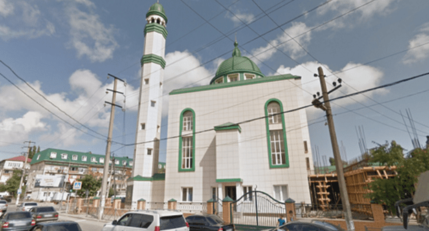 Mosque at Agasiyev street in Makhachkala. Screenshot: Google Maps