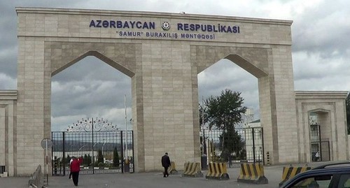 The border between Azerbaijan and Dagestan. Screenshot of the video by Median TV https://mediatv.az/cemiyyet/34609-gomrukde-28-min-eded-siqaret-musadire-olundu.html