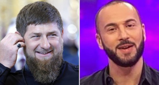 Ramzan Kadyrov and Giorgi Gabuniya. Photo by the press service of Kremlin, kremlin.ru, screenshot of the video by Rustavi https://www.youtube.com/channel/UCwU6wj56UVDnbEAH5whspHA