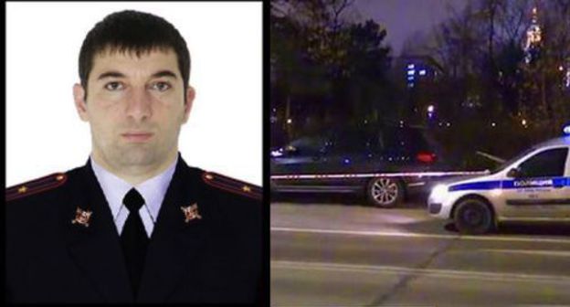 Ibragim Eldjarkiev. Place where Ibragim Eldjarkiev was killed. Photo: Ministry of Internal Affairs for Ingushetia, https://nevnov.ru/739433-kollegi-glavy-centra-e-ingushetii-zapisali-na-video-svoi-soboleznovaniya,  Screenshot: https://tlgrm.ru/channels/@breakingmash