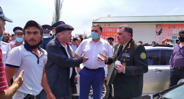 Residents of Kullar camp. Photo: press service of the Magaramkent District of Dagestan