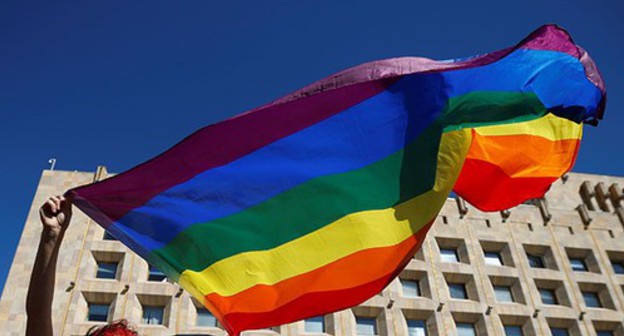 Rainbow flag. Photo: REUTERS/David Mdzinarishvili