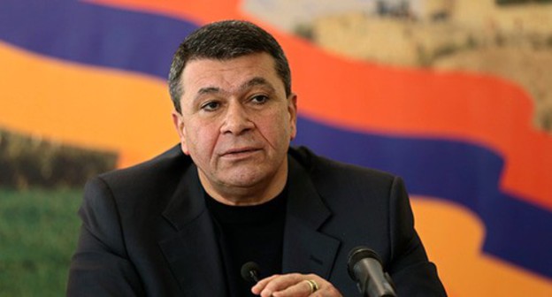 Vladimir Gasparyan. Photo by the press service of the Ministry of Internal Affairs of Armenia https://www.police.am/en/news/view/աշխատանքային-խորհրդակցություն-ոստիկանության-արարատի-մարզային-վարչությունում-և-հանդիպում-արարատի-մարզպետարանում.html