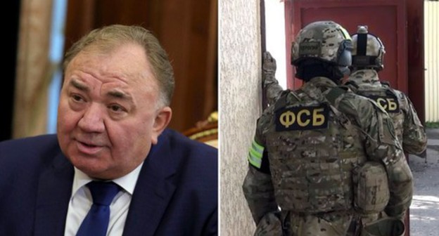 Makhmud-Ali Kalimatov, law enforcers. Photo: kremlin.ru, NAC press service. Collage made by the Caucasian Knot
