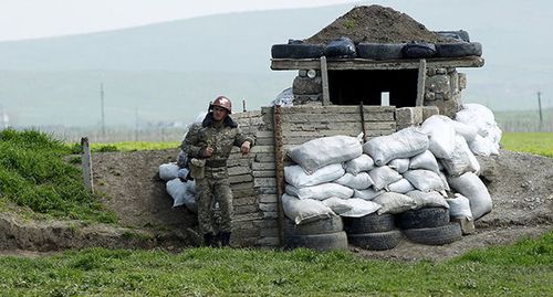 At the contact line in Nagorno-Karabakh. Photo: REUTERS/Staff