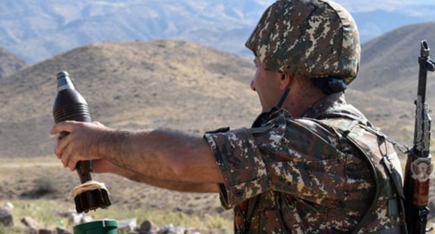 An Armenian soldier. Photo by the press service of the Armenian Ministry of Defence https://mil.am/hy/news/8385