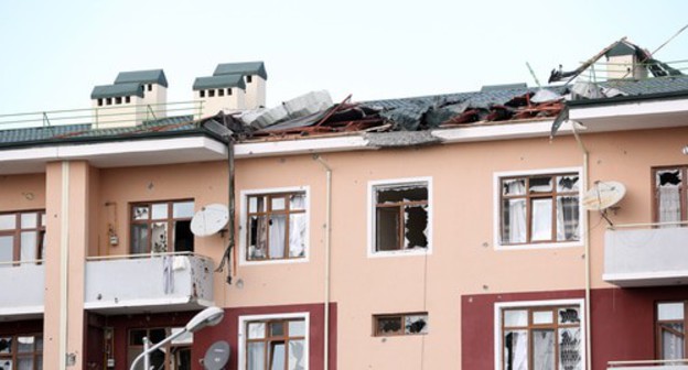 Consequences of shelling of the city of Terter. Photo by Aziz Karimov for the "Caucasian Knot"