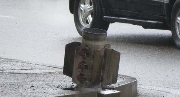 An unexploded shell in Stepanakert. Photo by Alvard Grigoryan for the "Caucasian Knot"