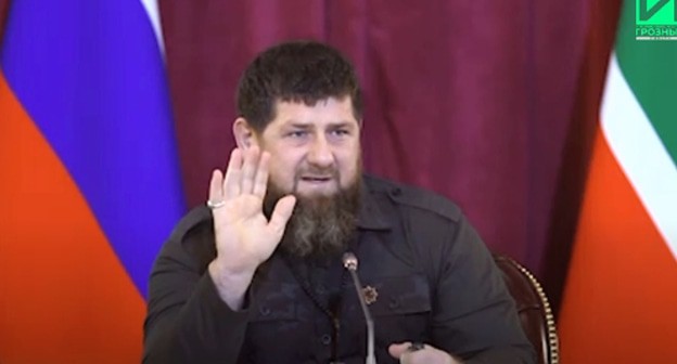 Ramzan Kadyrov. Screenshot: https://www.youtube.com/watch?v=fYnVDSqgwDA  